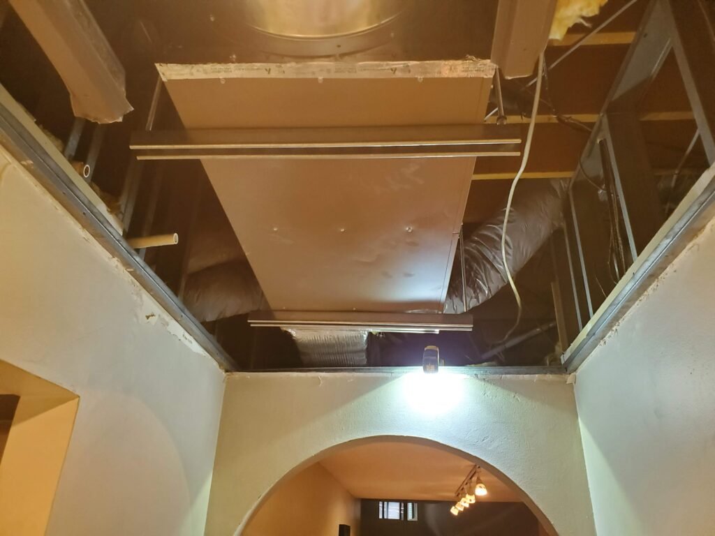Outdoor cooling equipment installation at a Greater Boston home