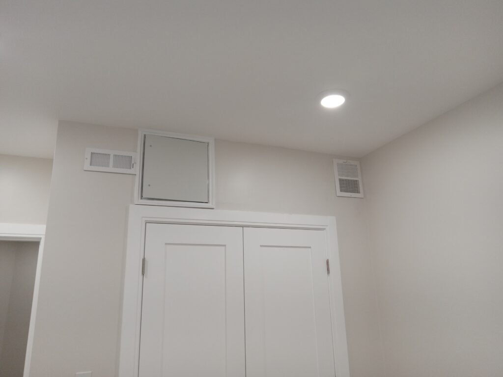 HVAC service project in a Greater Boston property