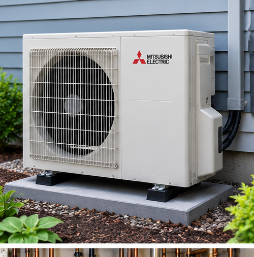 Ductless heat pump system